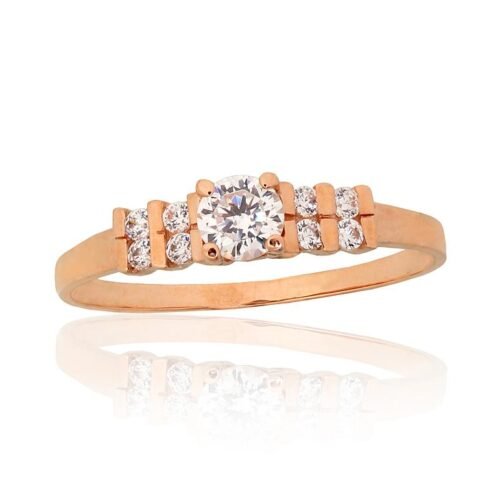 Gold ring with Zirkons