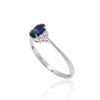 Gold ring with Diamonds , Sapphire - Image 2