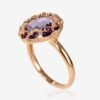Gold ring with Diamonds , Amethyst - Image 2