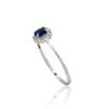 Gold ring with Diamonds , Sapphire - Image 2