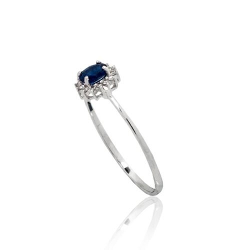 Alternative view of Gold ring with Diamonds , Sapphire