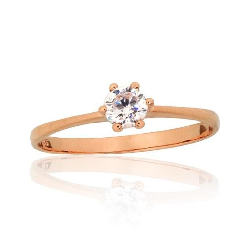 Gold ring with Zirkons