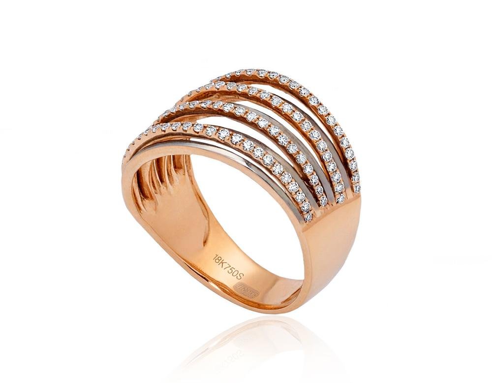 Gold ring with Diamonds - Image 2