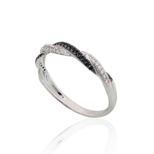 Alternative view of Gold ring with Diamonds , Diamonds (Black)