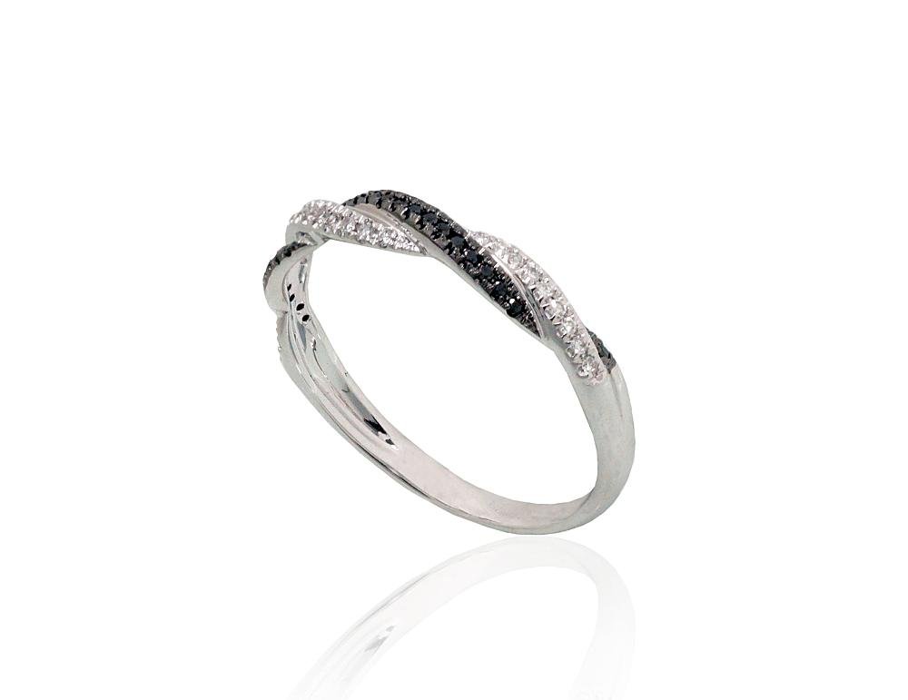 Gold ring with Diamonds , Diamonds (Black) - Image 2