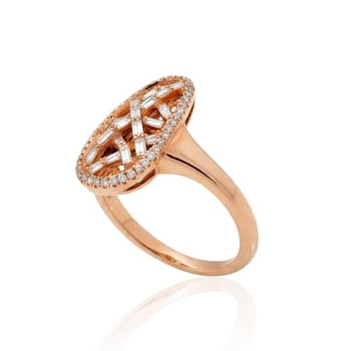 Alternative view of Gold ring with Diamonds