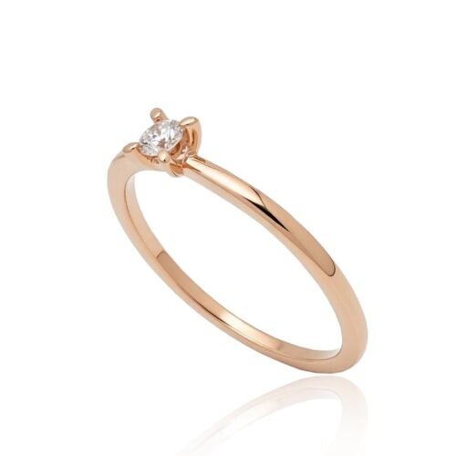 Alternative view of Gold ring with Diamonds