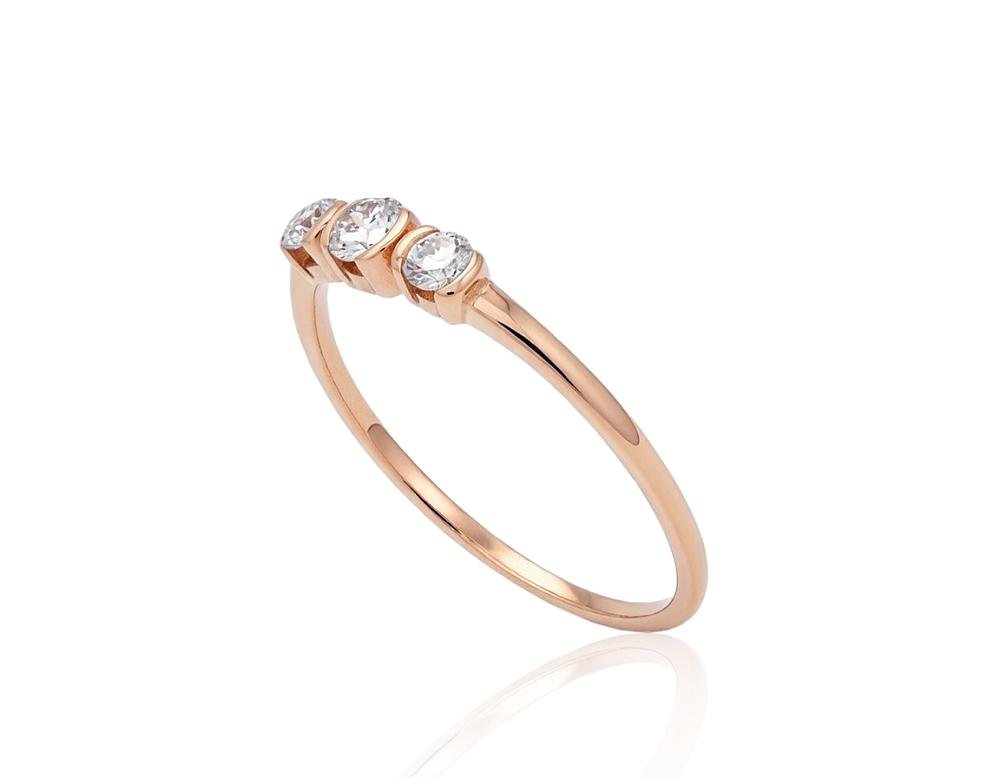 Gold ring with Diamonds - Image 2