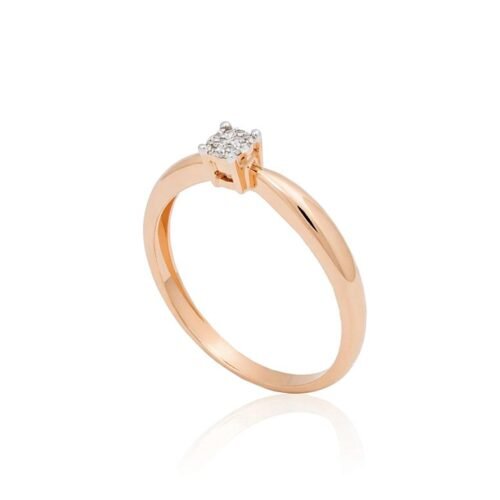 Alternative view of Gold ring with Diamonds