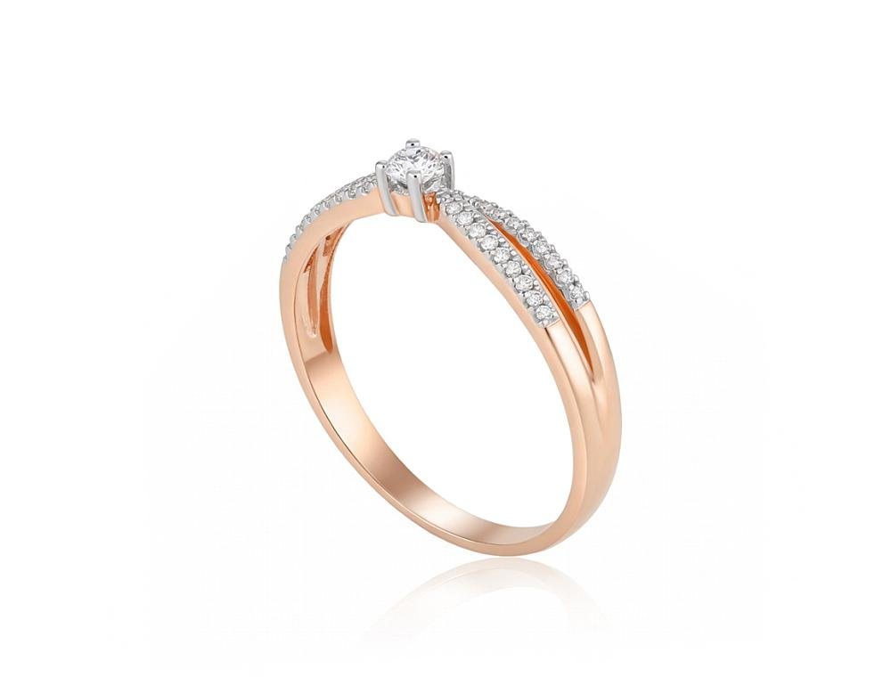 Gold ring with Diamonds - Image 2