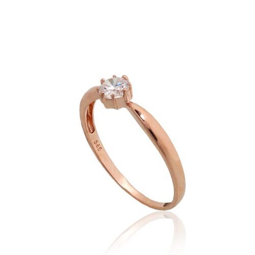 Alternative view of Gold ring with Zirkons
