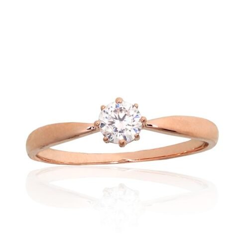 Gold ring with Zirkons
