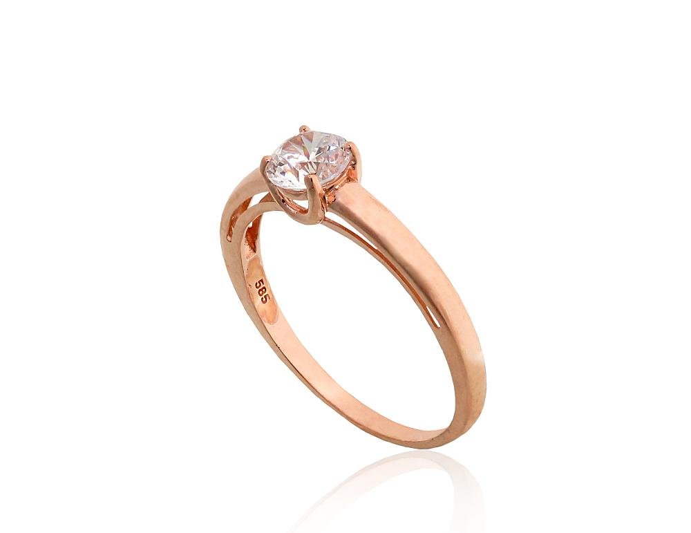 Gold ring with Zirkons - Image 2