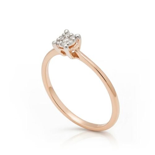 Alternative view of Gold ring with Diamonds