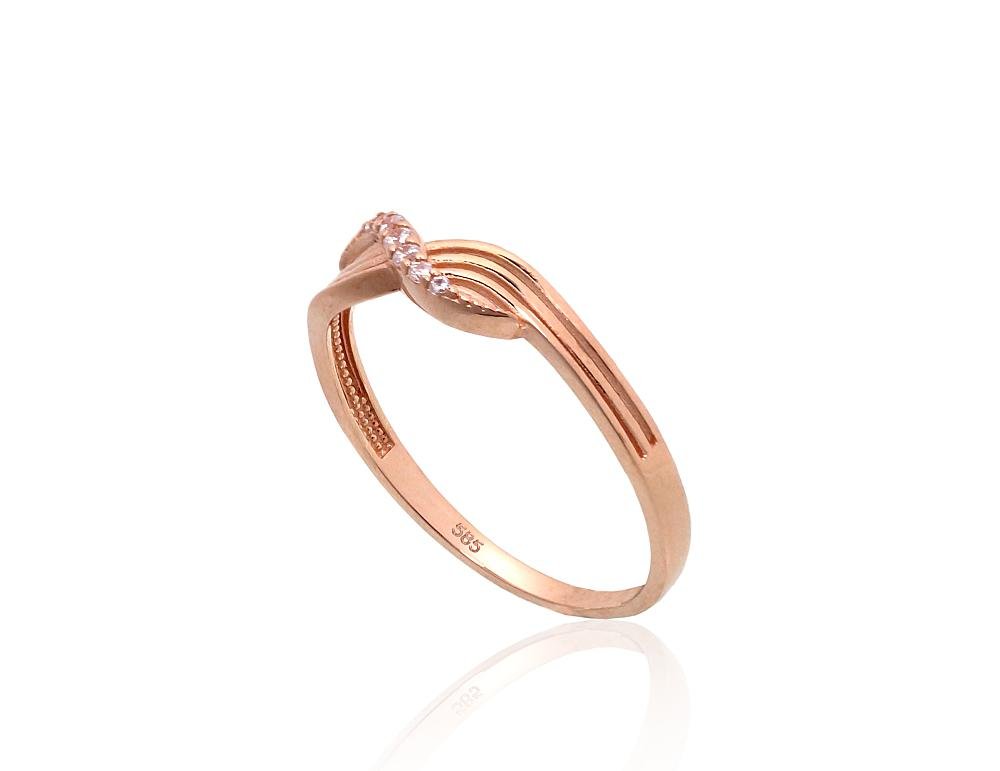 Gold ring with Zirkons - Image 2