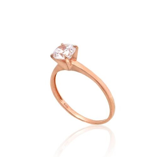 Alternative view of Gold ring with Zirkons