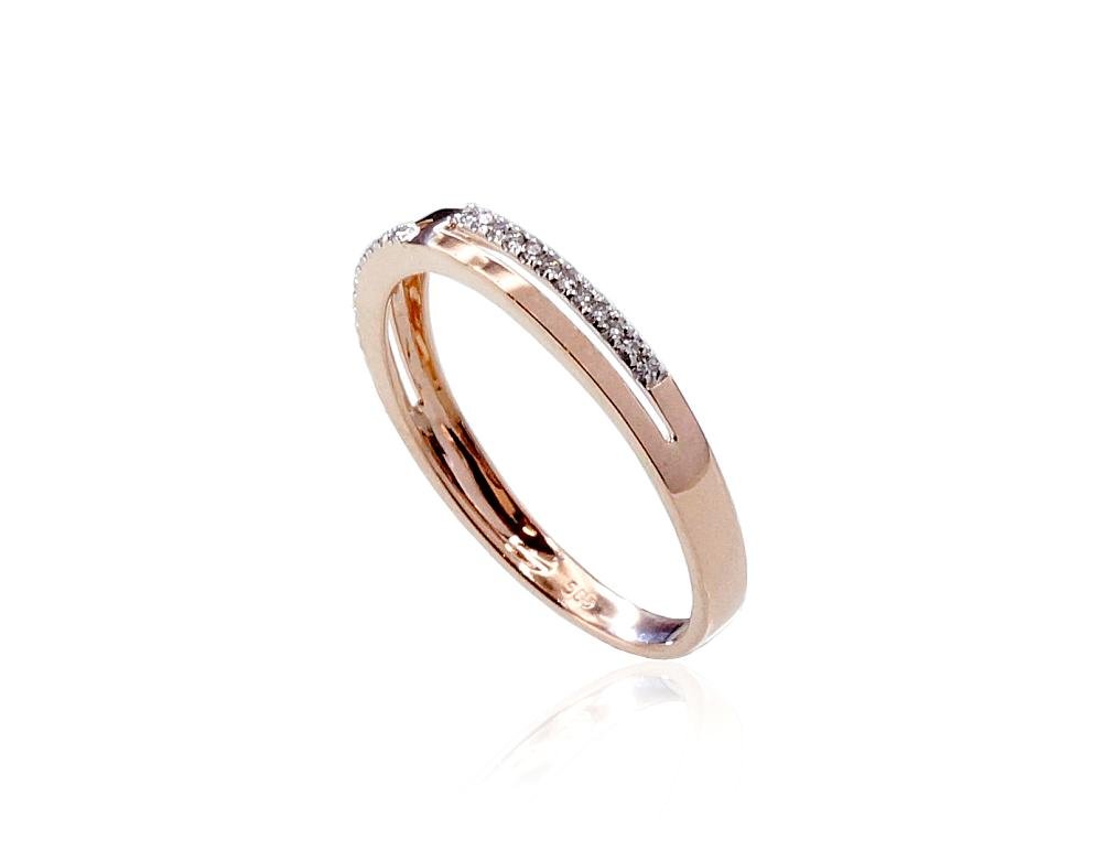 Gold ring with Diamonds - Image 2