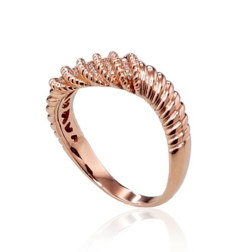 Alternative view of Gold ring with Diamonds