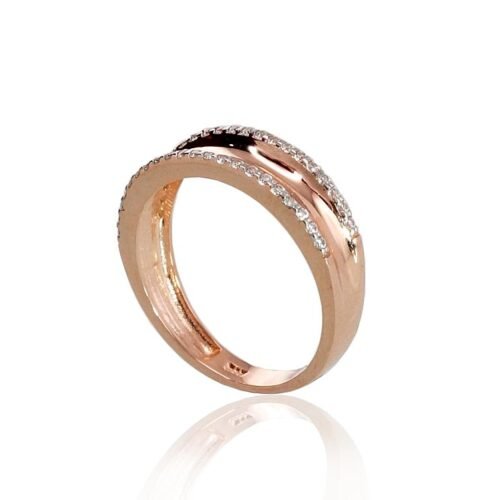 Alternative view of Gold ring with Zirkons