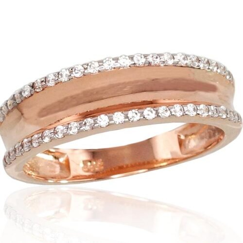 Gold ring with Zirkons