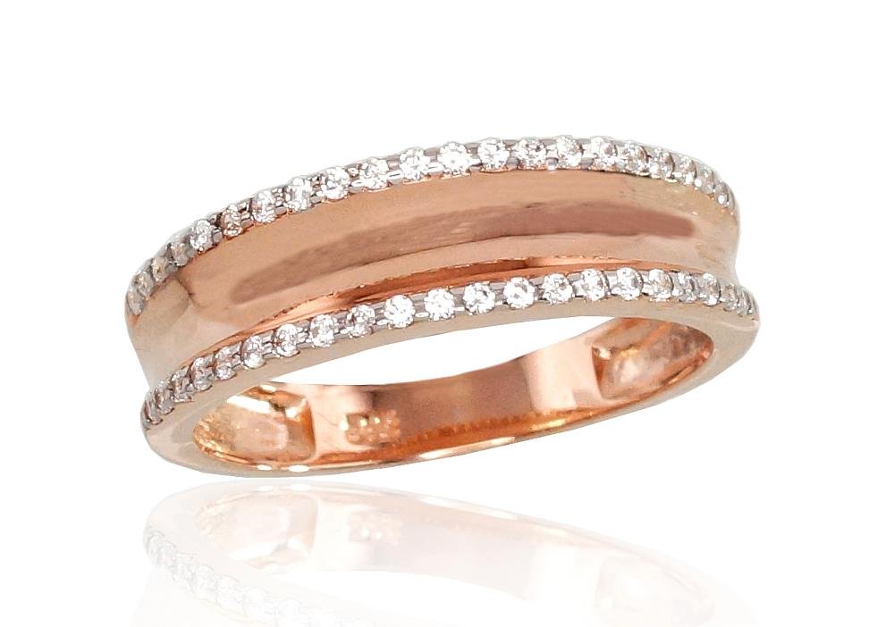 Gold ring with Zirkons