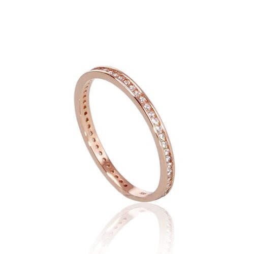 Alternative view of Gold ring with Zirkons