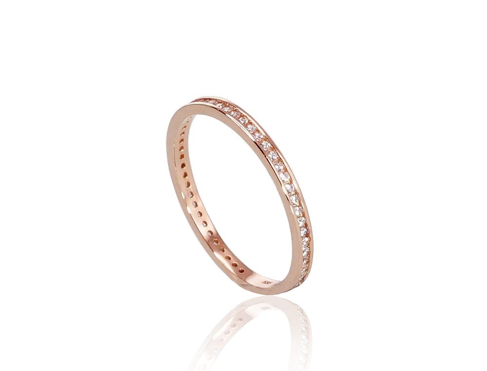 Gold ring with Zirkons - Image 2