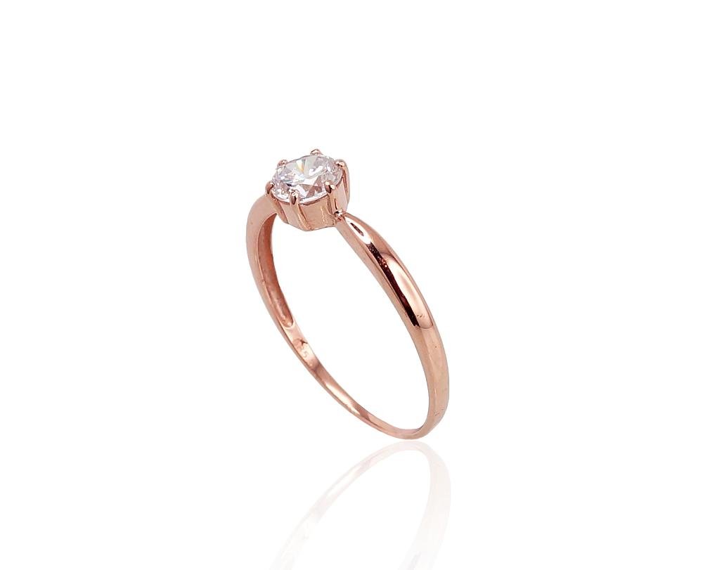Gold ring with Zirkons - Image 2
