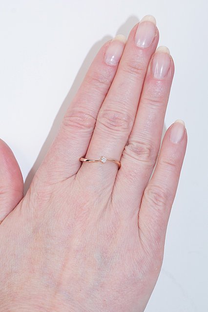 Gold ring with Diamonds - Image 2