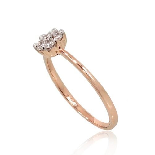 Alternative view of Gold ring with Diamonds