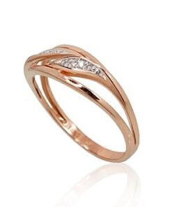 Alternative view of Gold ring with Diamonds