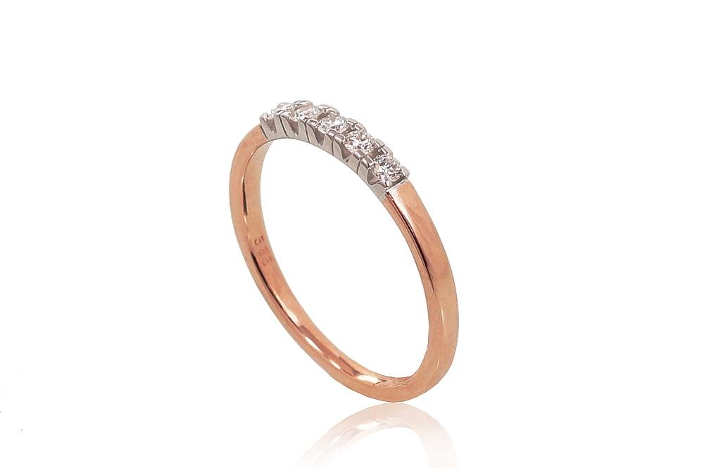 Gold ring with Diamonds - Image 2