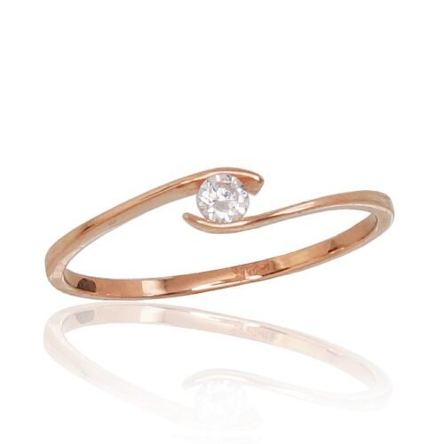 Gold ring with Zirkons
