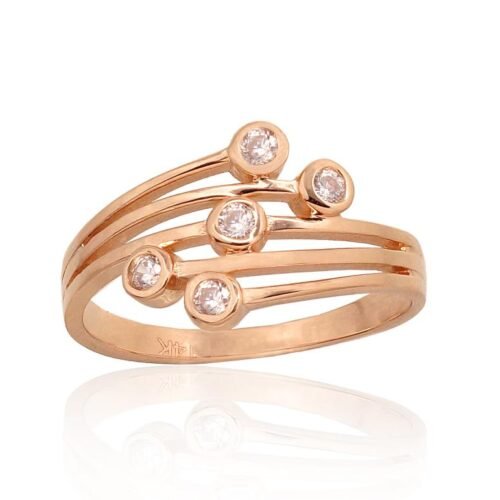 Gold ring with Zirkons