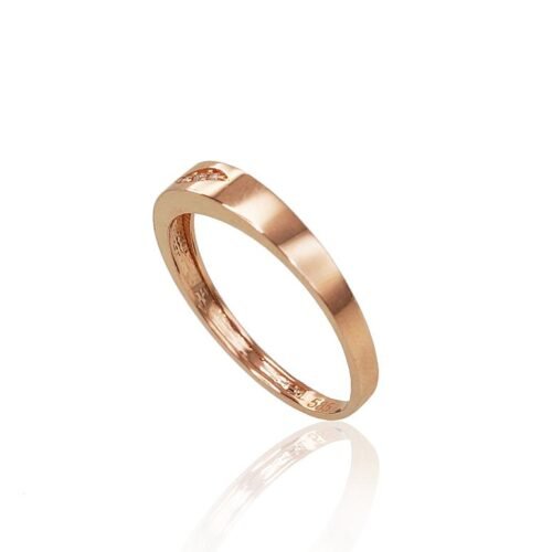 Alternative view of Gold ring with Zirkons