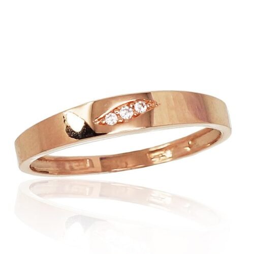 Gold ring with Zirkons