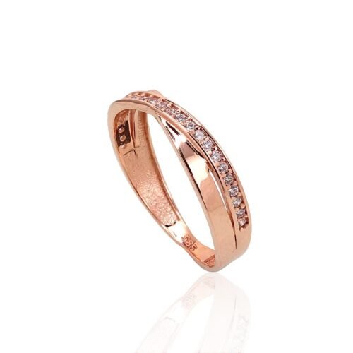Alternative view of Gold ring with Zirkons
