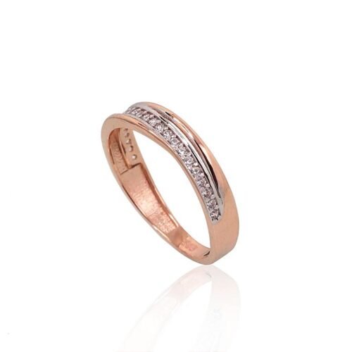 Alternative view of Gold ring with Zirkons