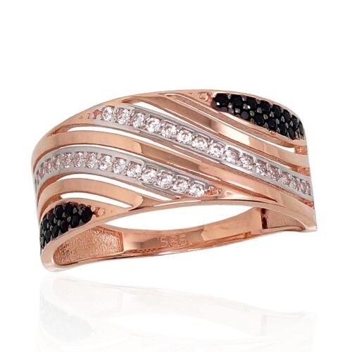 Gold ring with Zirkons