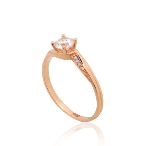 Alternative view of Gold ring with Zirkons