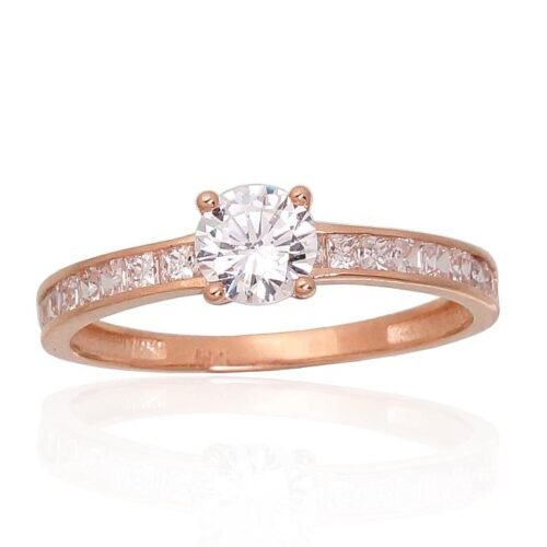 Gold ring with Zirkons