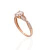 Gold ring with Zirkons - Image 2