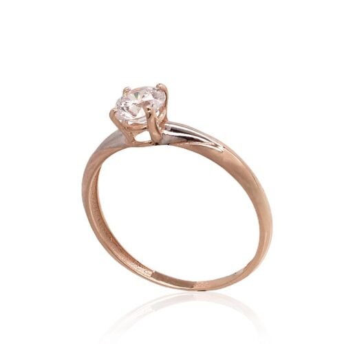 Alternative view of Gold ring with Zirkons