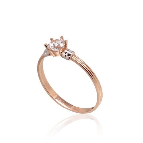 Alternative view of Gold ring with Zirkons
