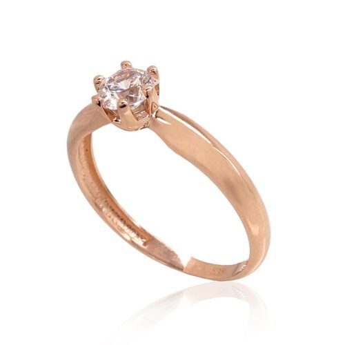 Alternative view of Gold ring with Zirkons