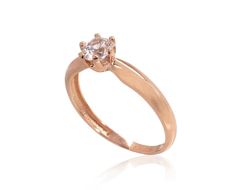 Gold ring with Zirkons - Image 2
