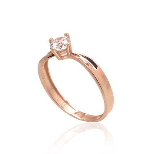 Alternative view of Gold ring with Zirkons