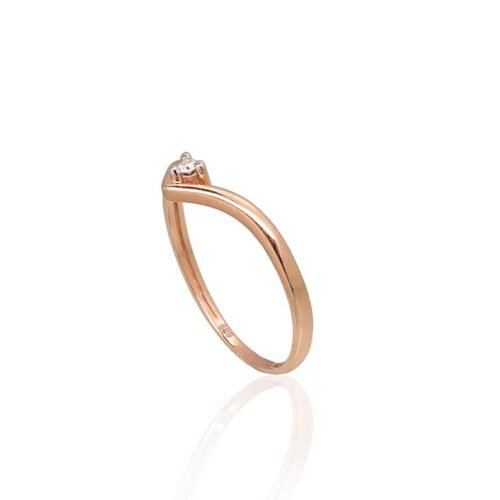 Alternative view of Gold ring with Diamonds