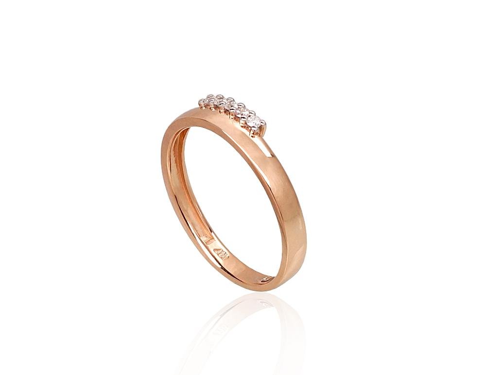 Gold ring with Diamonds - Image 2