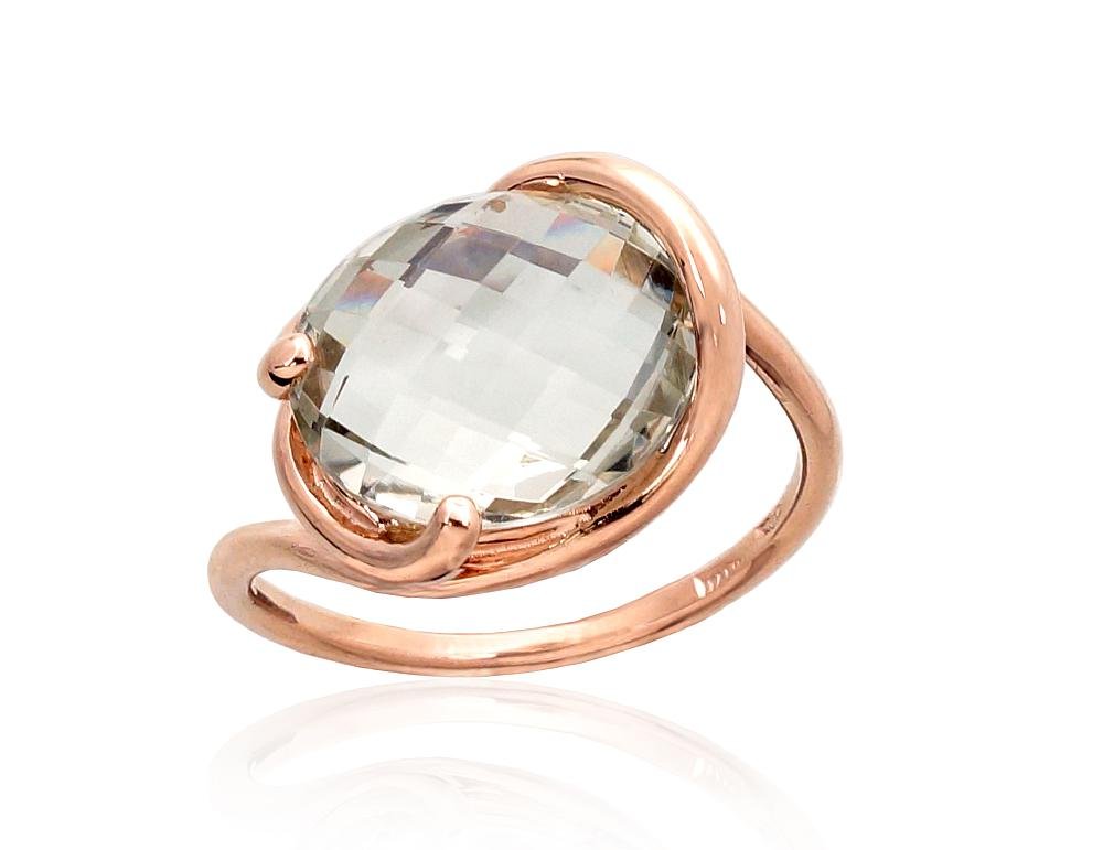 Gold ring with Green Amethyst